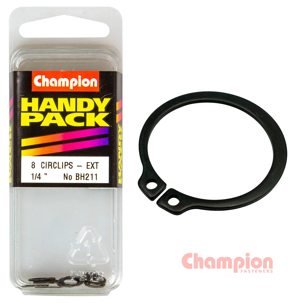 Champion Circlips-External Shaft-1/4in (STW6)