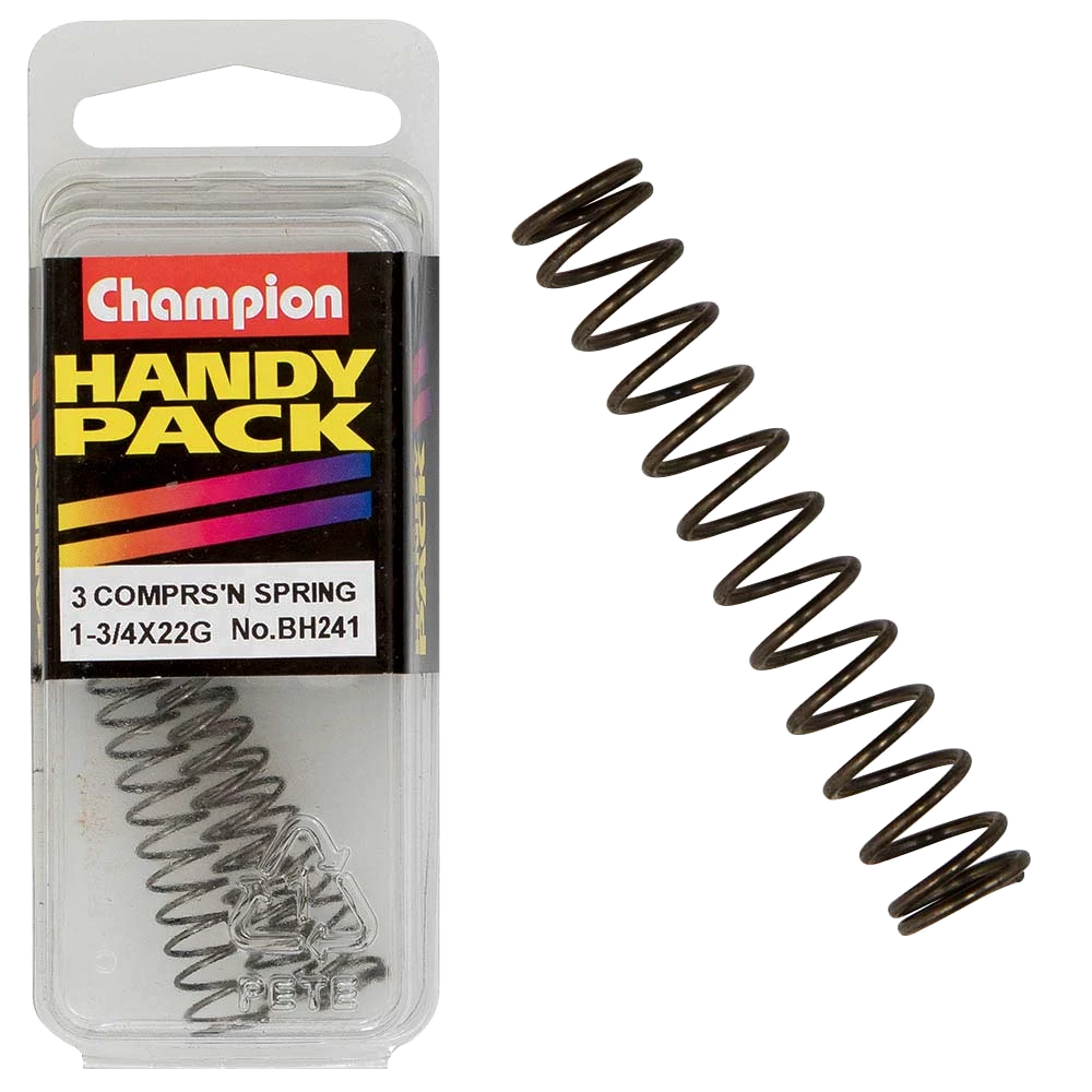 Champion 1-3/4in x 5/16in x 22G C/Spring