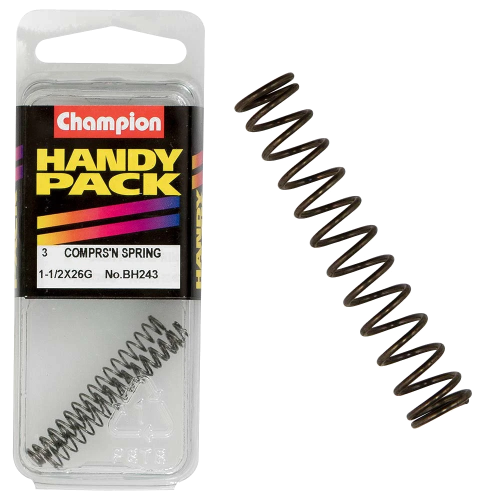 Champion 1-1/2in x 3/16in x 26G C/Spring