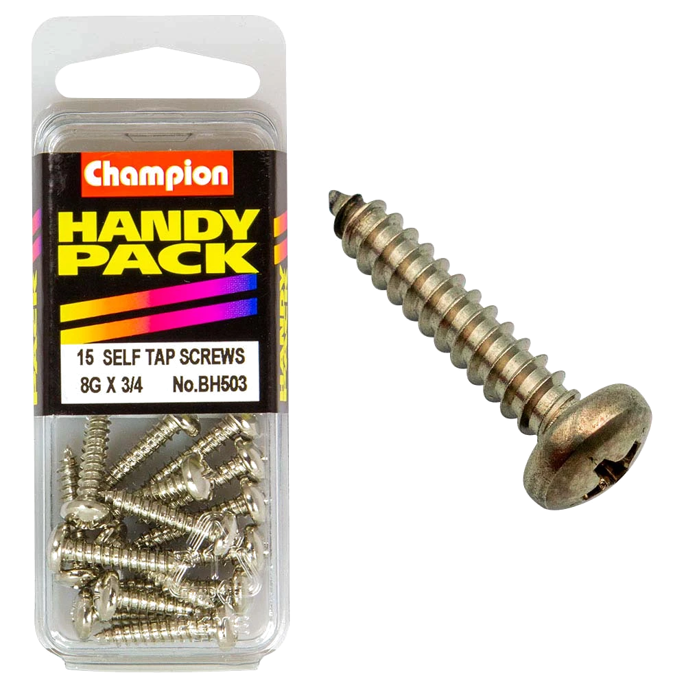 Champion 8G x 3/4in S/Tap Set Screw - Pan HD