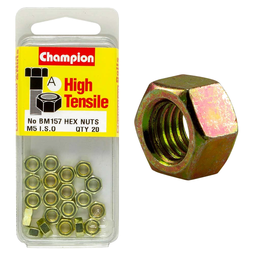 Champion M5 x 0.8 Hex Nut (A) - GR8.8