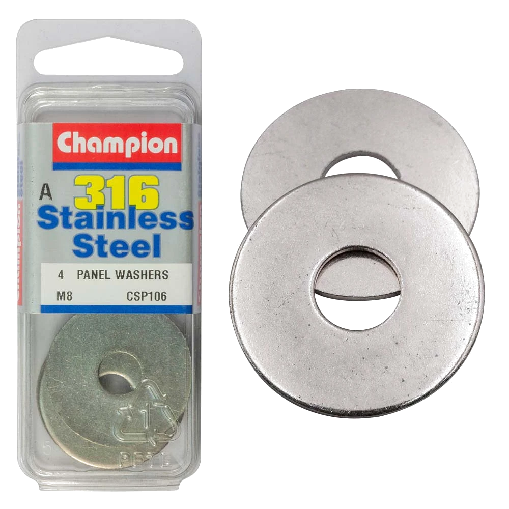 Champion 8mm Panel Washer - 316/A4 (A)