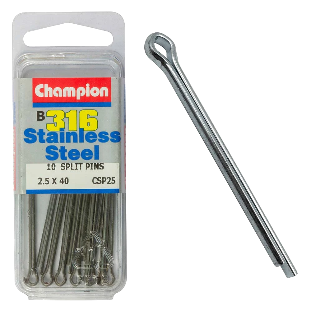Champion 316/A4 Split Pin 2.5 x 40mm (B)