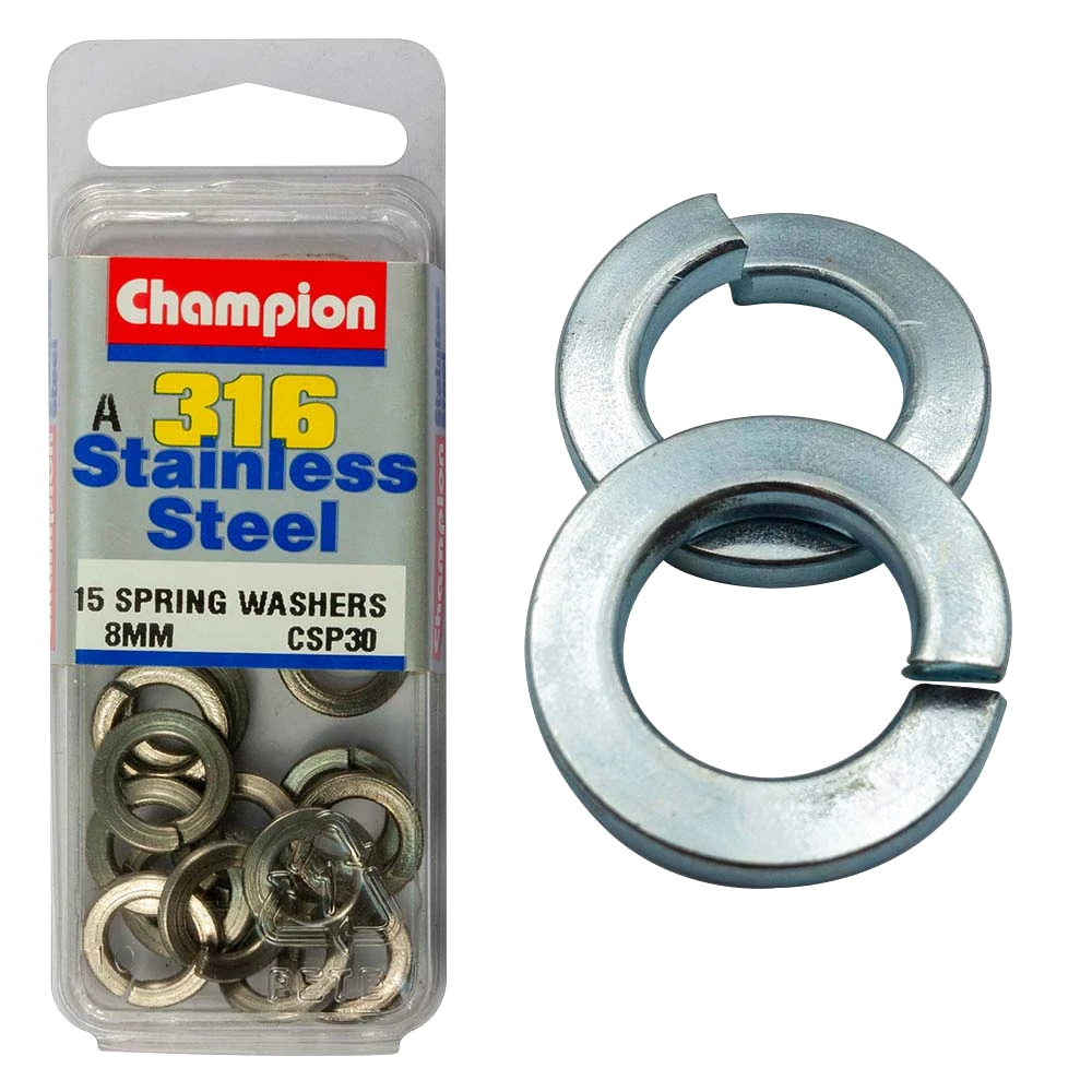 Champion 316/A4 M8 Spring Washer (A)