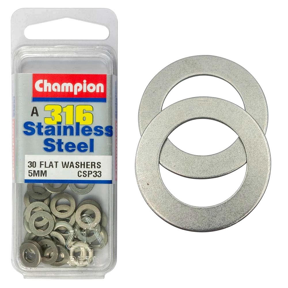 Champion 316/A4 M5 Flat Washer (A)