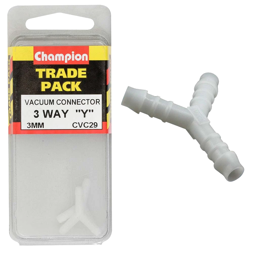 Champion Vacuum Hose - 3 Way Y Piece 3mm