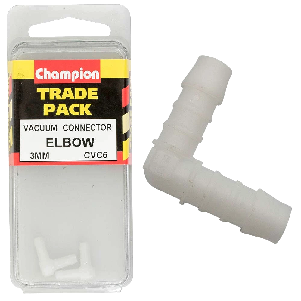 Champion Vacuum Hose - 90 Deg Elbow 3mm