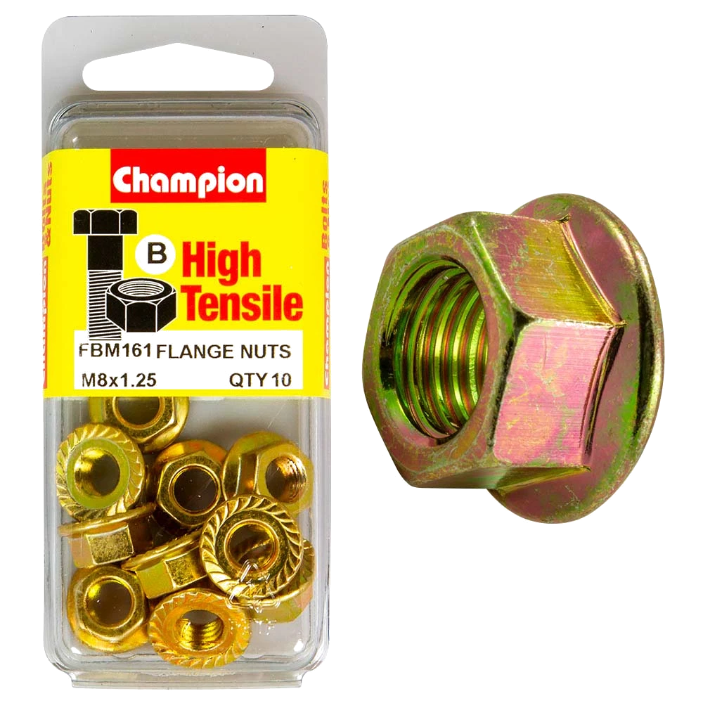 Champion Flange Nut M8 x 1.25 (B) - GR8.8