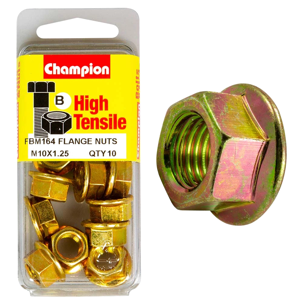 Champion Flange Nut M10 x 1.25 (B) - GR8.8