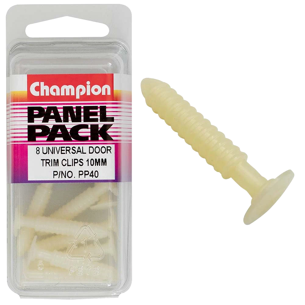 Champion Universal Door Trim Bush White 10mm -8pk****