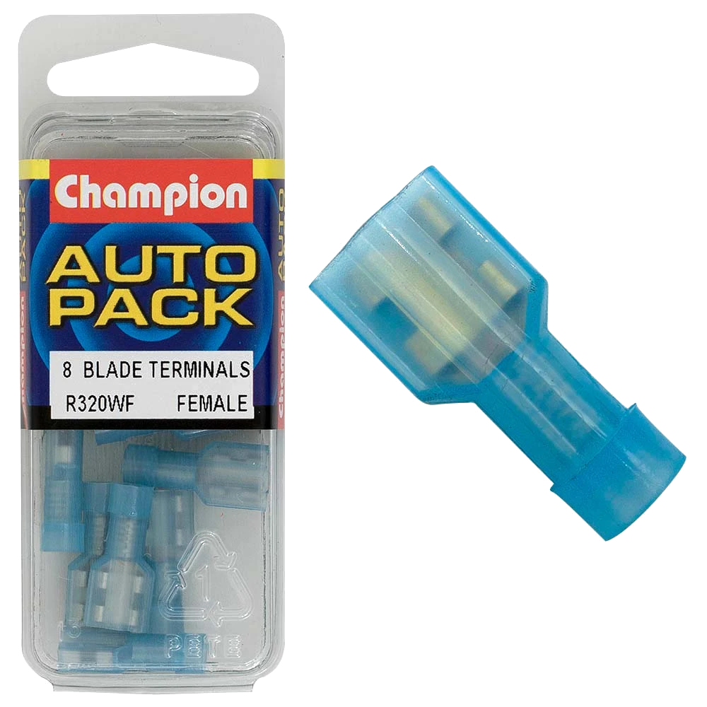 Champion Blue Fully Insulated Blade Terminal-Female