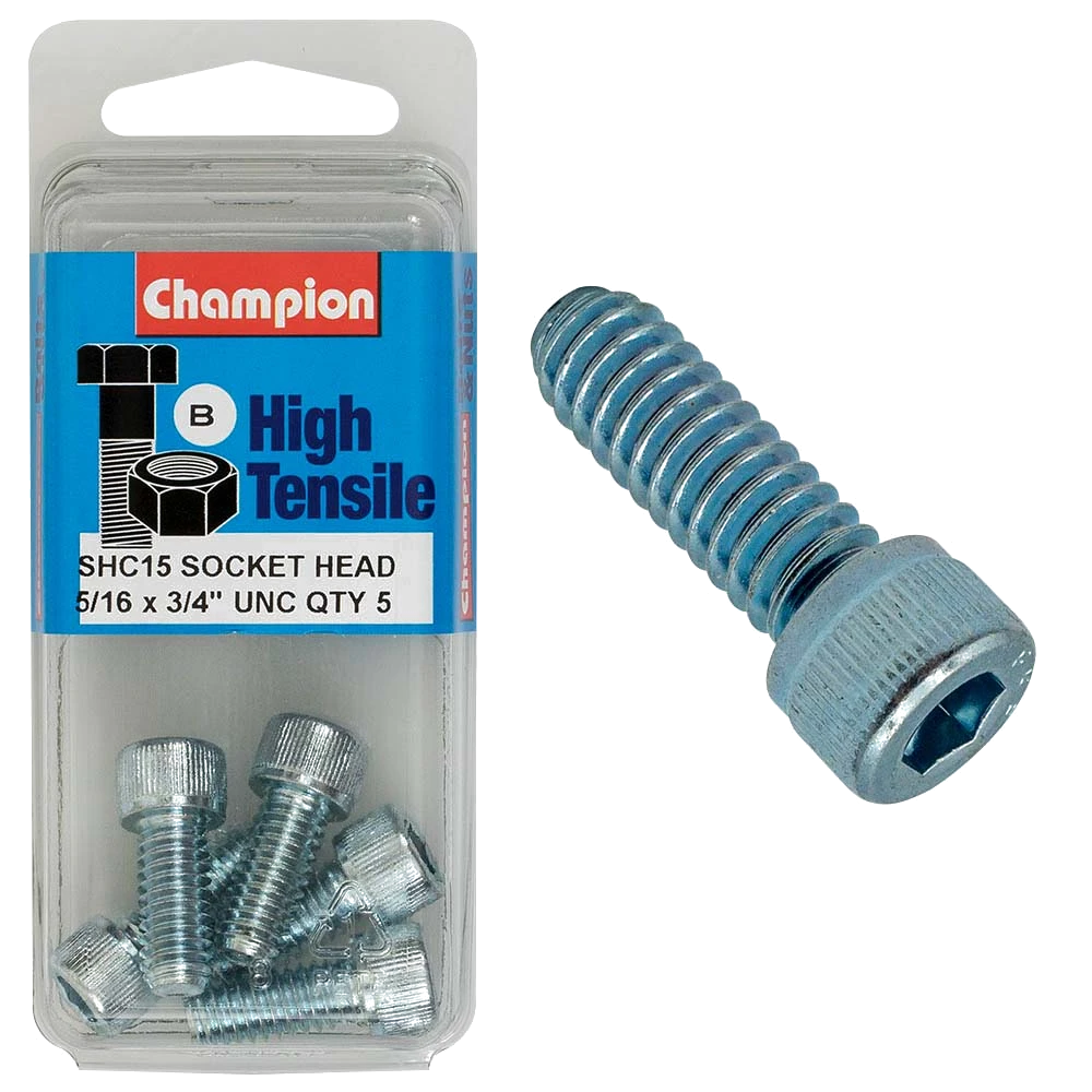 Champion Socket HD Set Screw 5/16in x 3/4in (B) - GR5