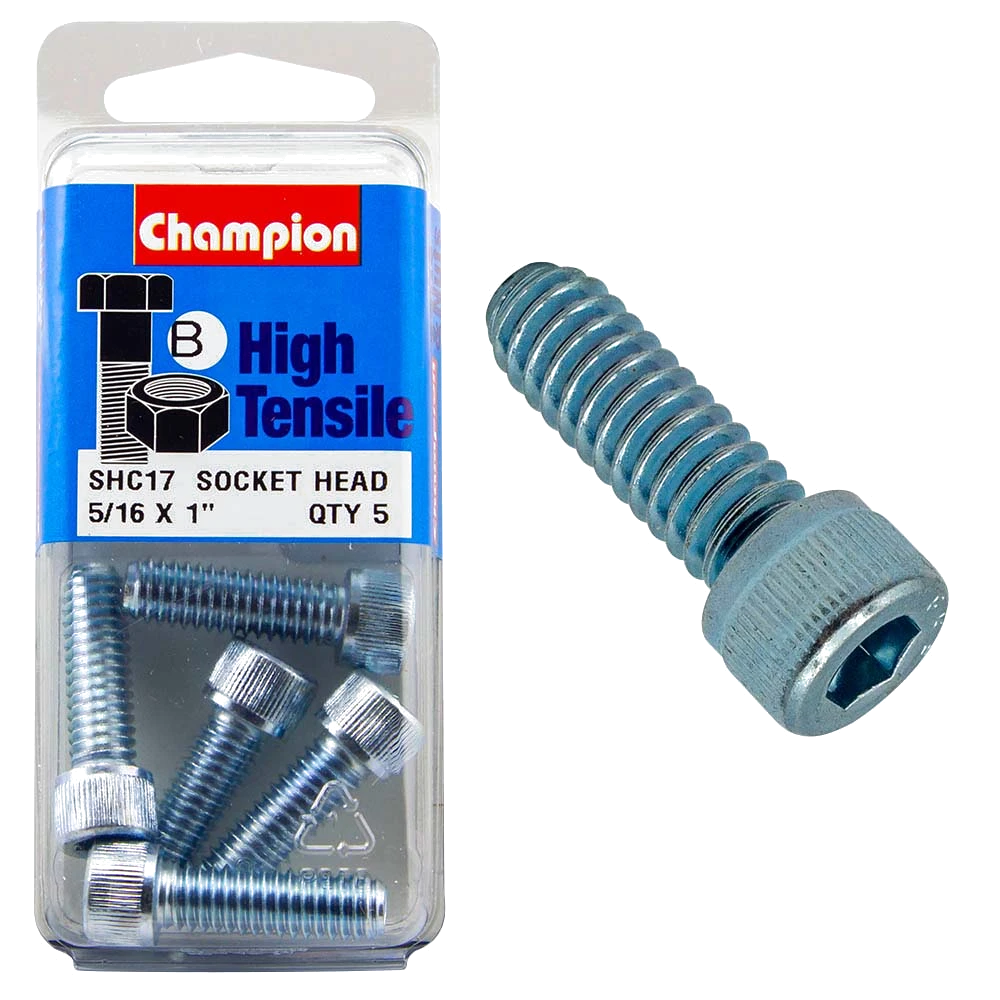 Champion Socket HD Set Screw 5/16in x 1 (B) - GR5