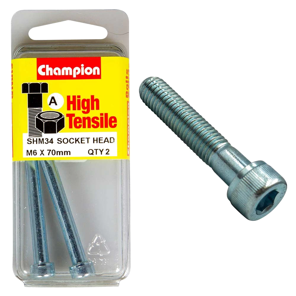 Champion Socket HD Set Screw M6 x 70 (A) - GR12.9