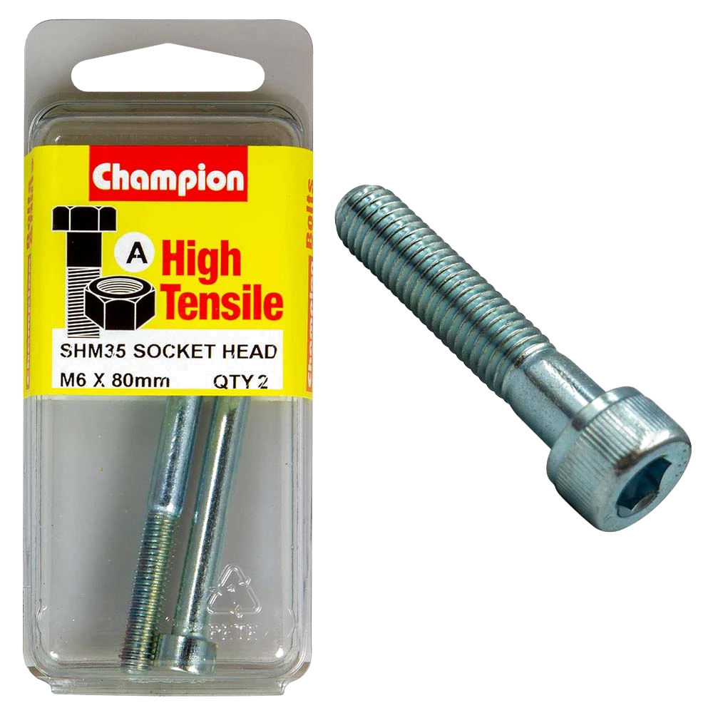 Champion Socket HD Set Screw M6 x 80 (A) - GR12.9