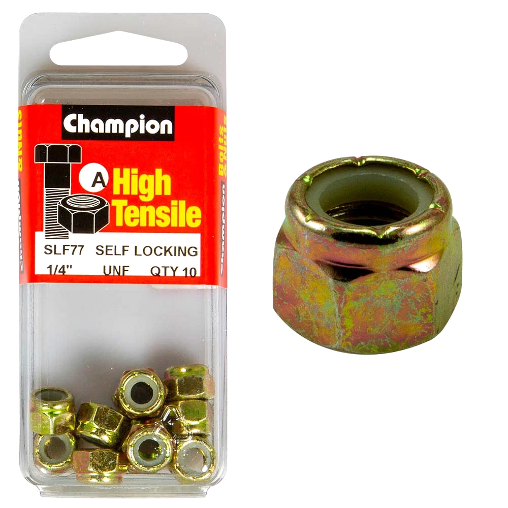 Champion Nyloc Nut UNF 1/4in (A) - GR5