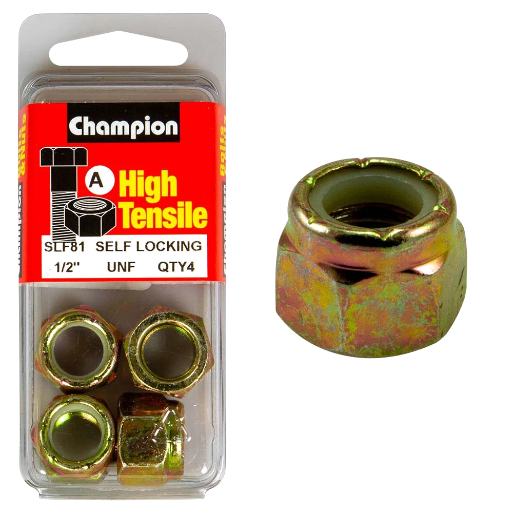 Champion Nyloc Nut UNF 1/2in (A) - GR5