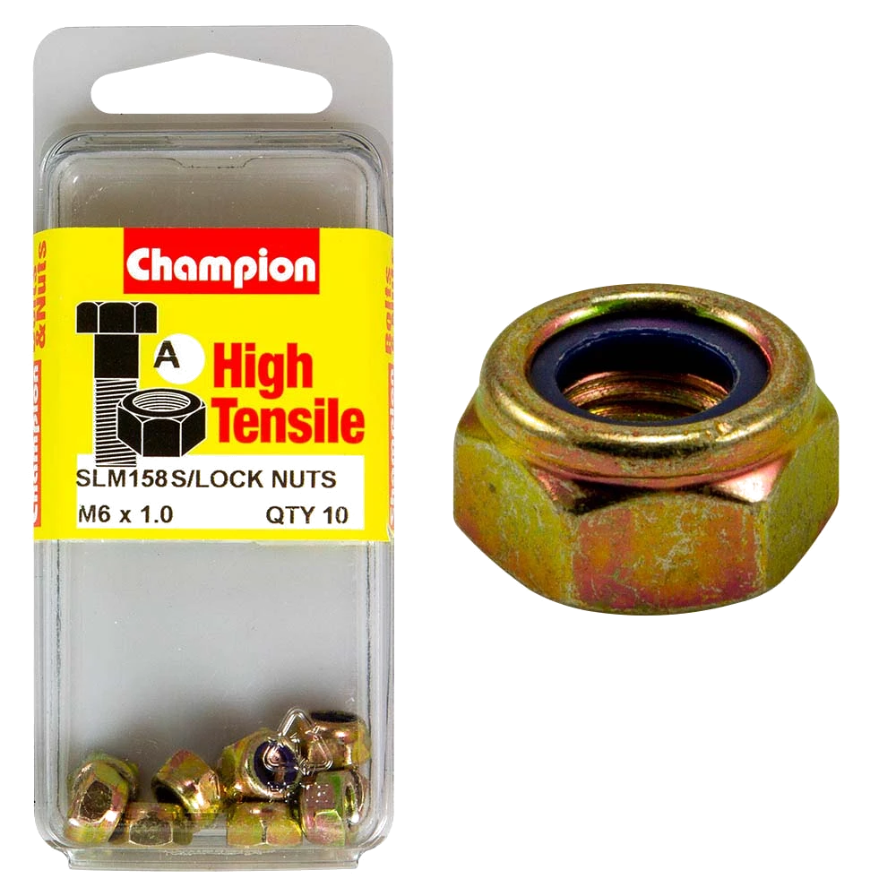 Champion Nyloc Nut M6 x 1.00 (A) - GR8.8