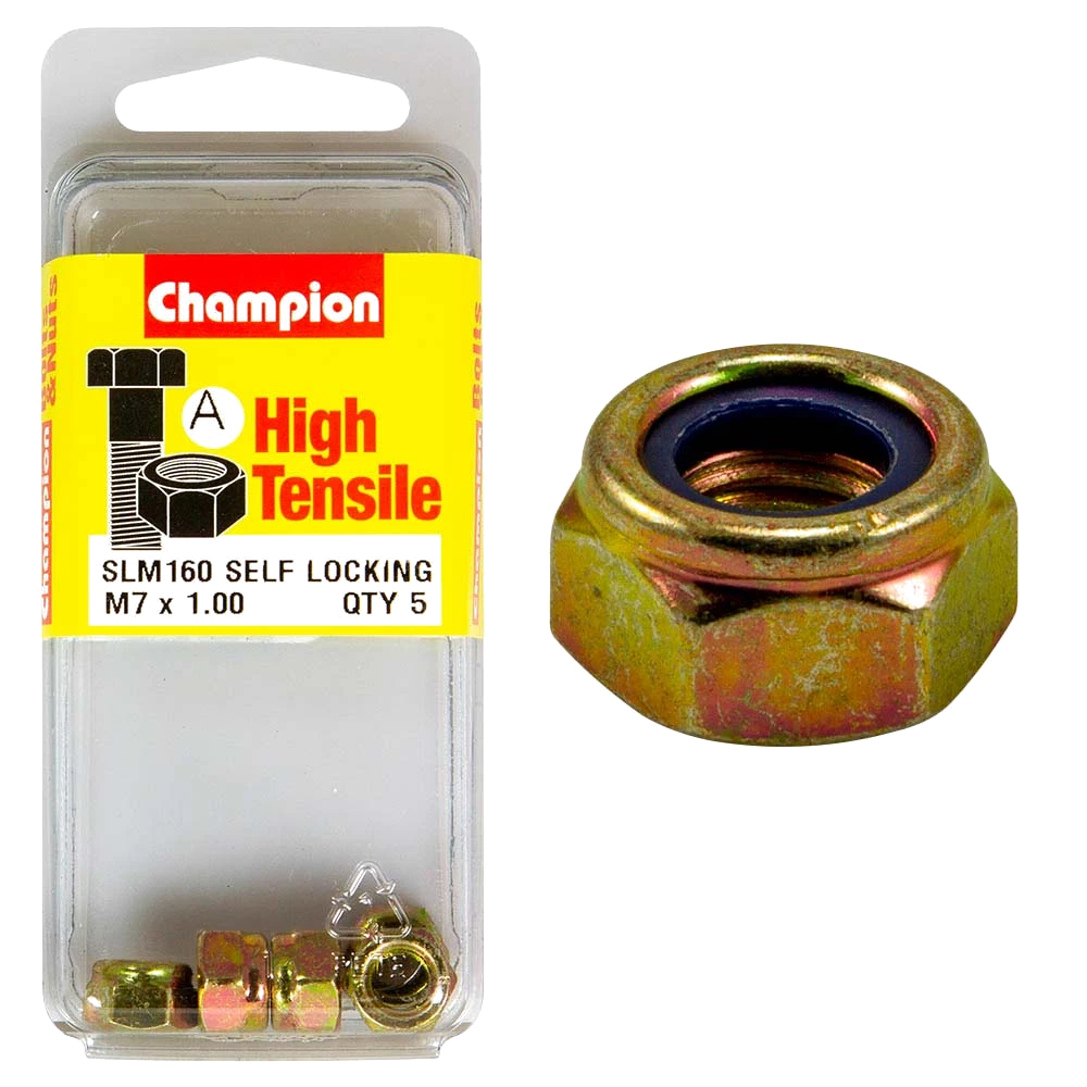 Champion Nyloc Nut M7 x 1.00 (A) - GR8.8