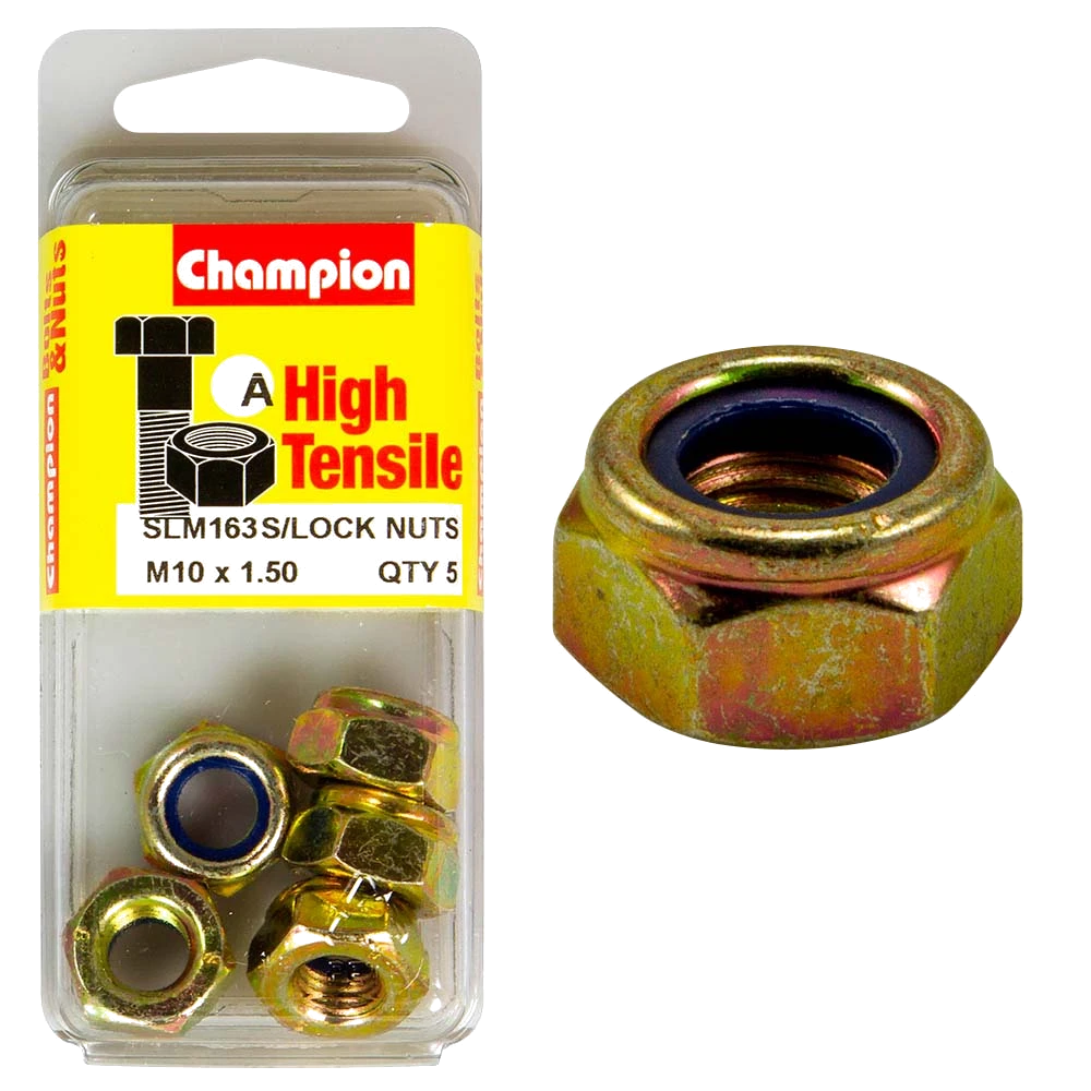 Champion Nyloc Nut M10 x 1.50 (A) - GR8.8