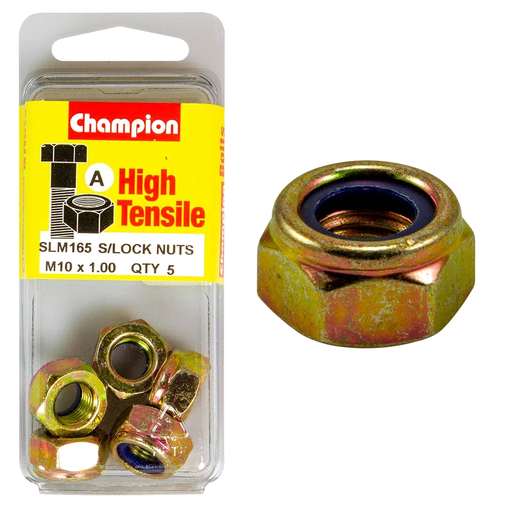 Champion Nyloc Nut M10 x 1.00 (A) - GR8.8