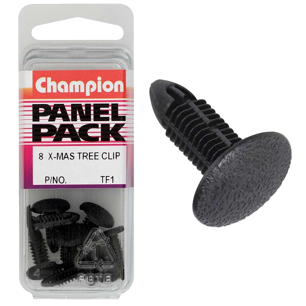 Champion Xmas Tree Clip Black 12mm HD x 15mm -3pk