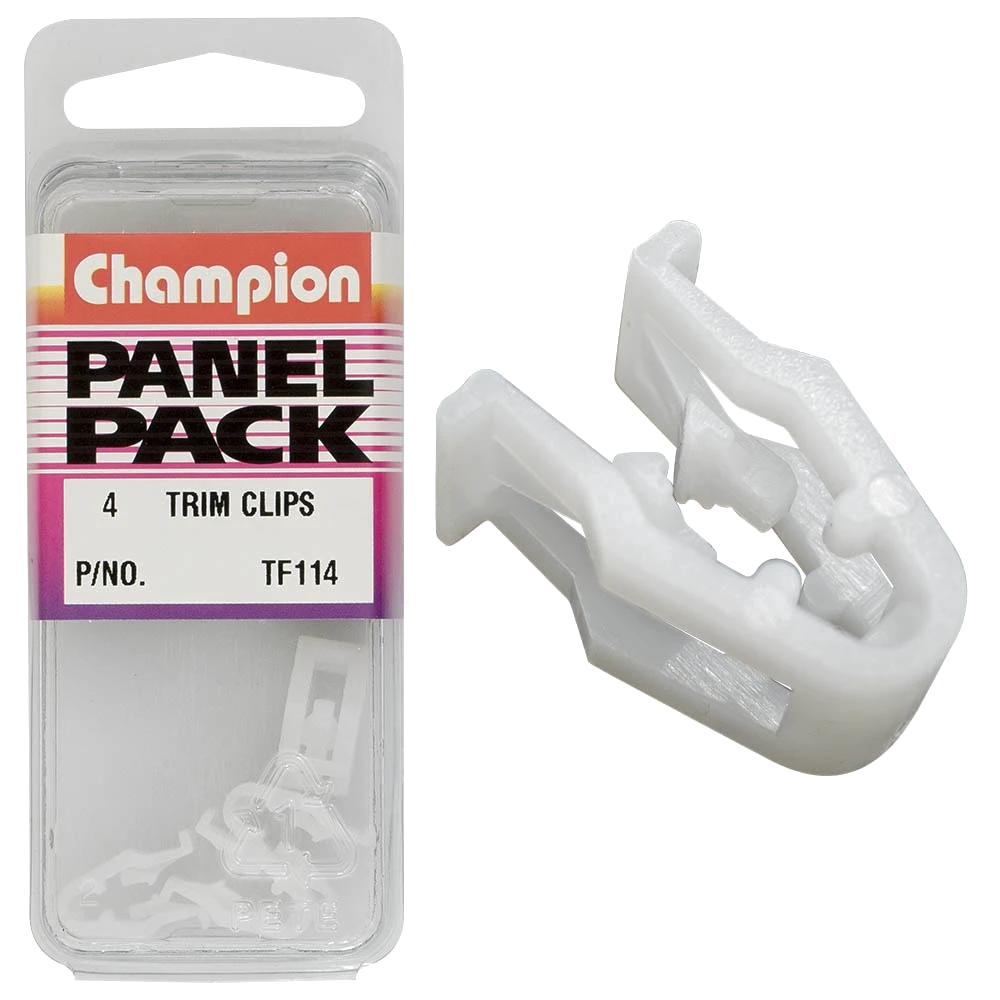 Champion Instrument Panel Clip White 4pk
