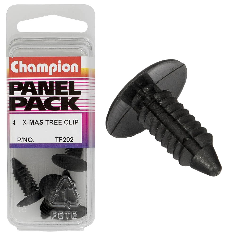 Champion Xmas Tree Clip Black 20mm(L) 17.5mm(HD) 4pk