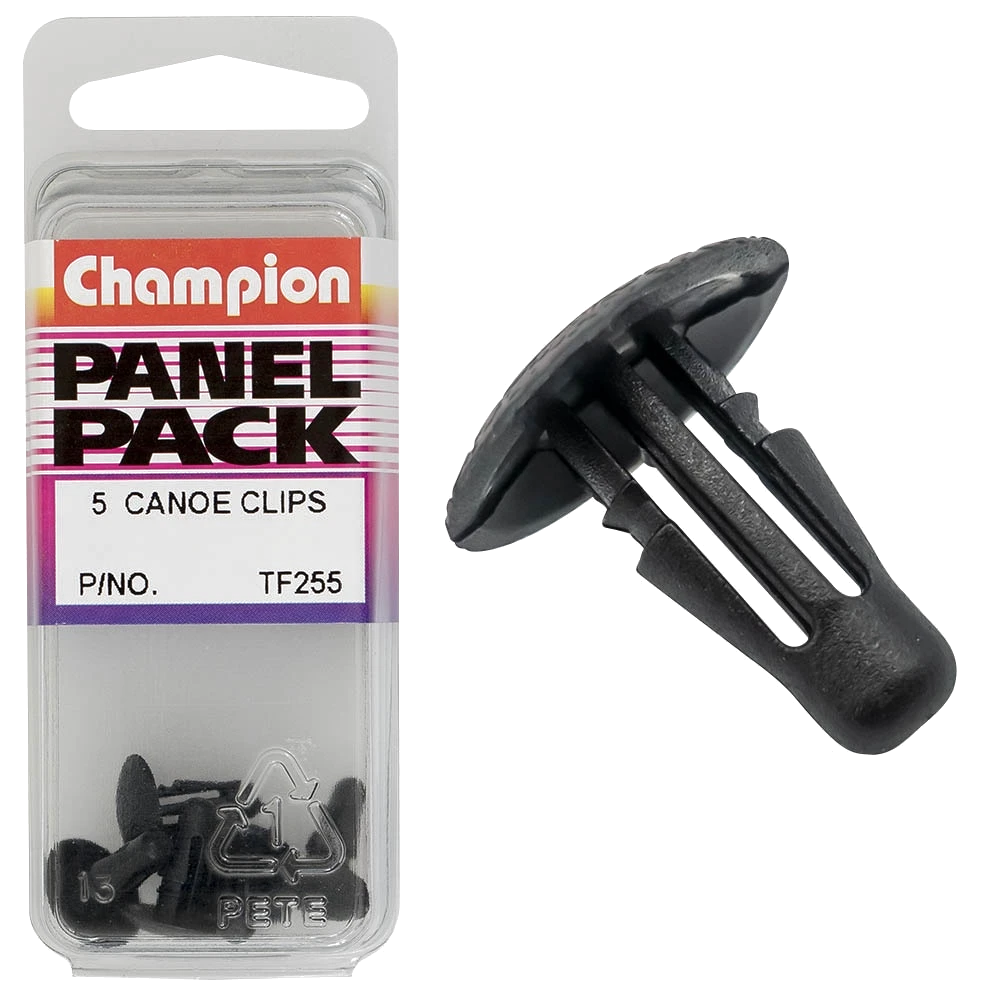 Champion Retainer Clip Black 13mm(L) 5mm(Hole) 13mm(HD) 5pk