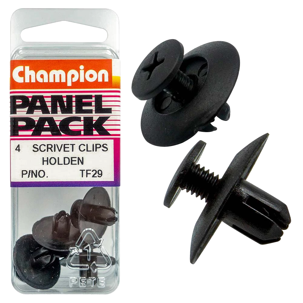 Champion Scrivet Moulding Clip 10mm HD x 11mm -4pk