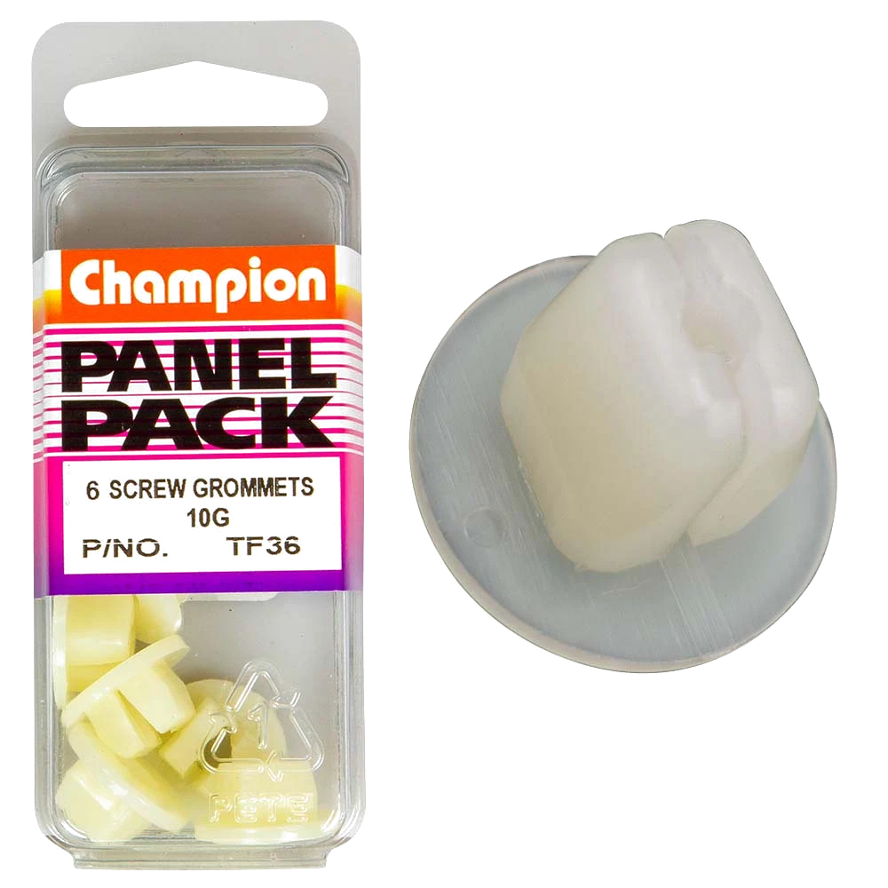 Champion 10G Set Screw Grommet White -1pk
