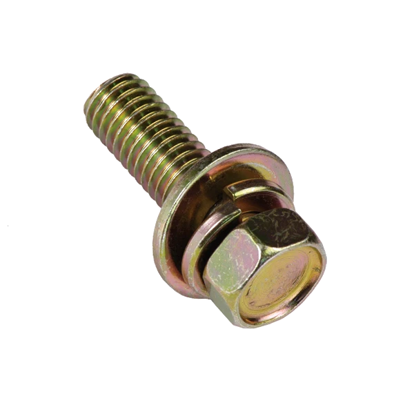 Champion M8 x 25mm Sems HexBolt W/Spring & Flat Washer- 50pk