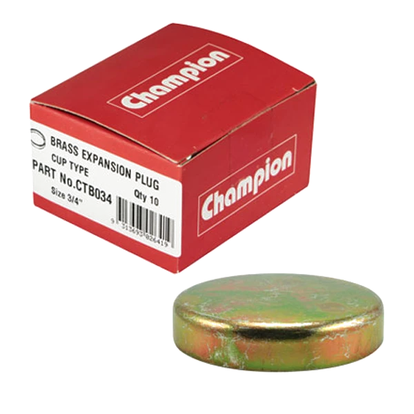Champion 1 - 3/8in Brass Cup Plug - 10pk**