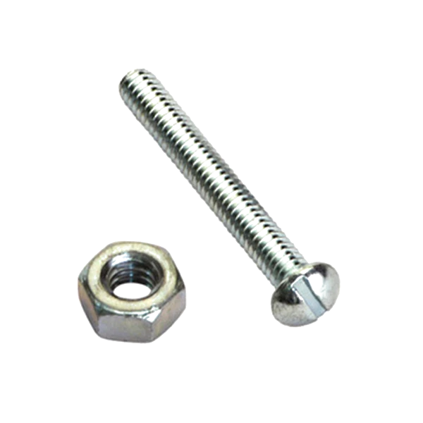 Champion 3/16in x 3/4in Number Plate Screw & Nut - 50pk