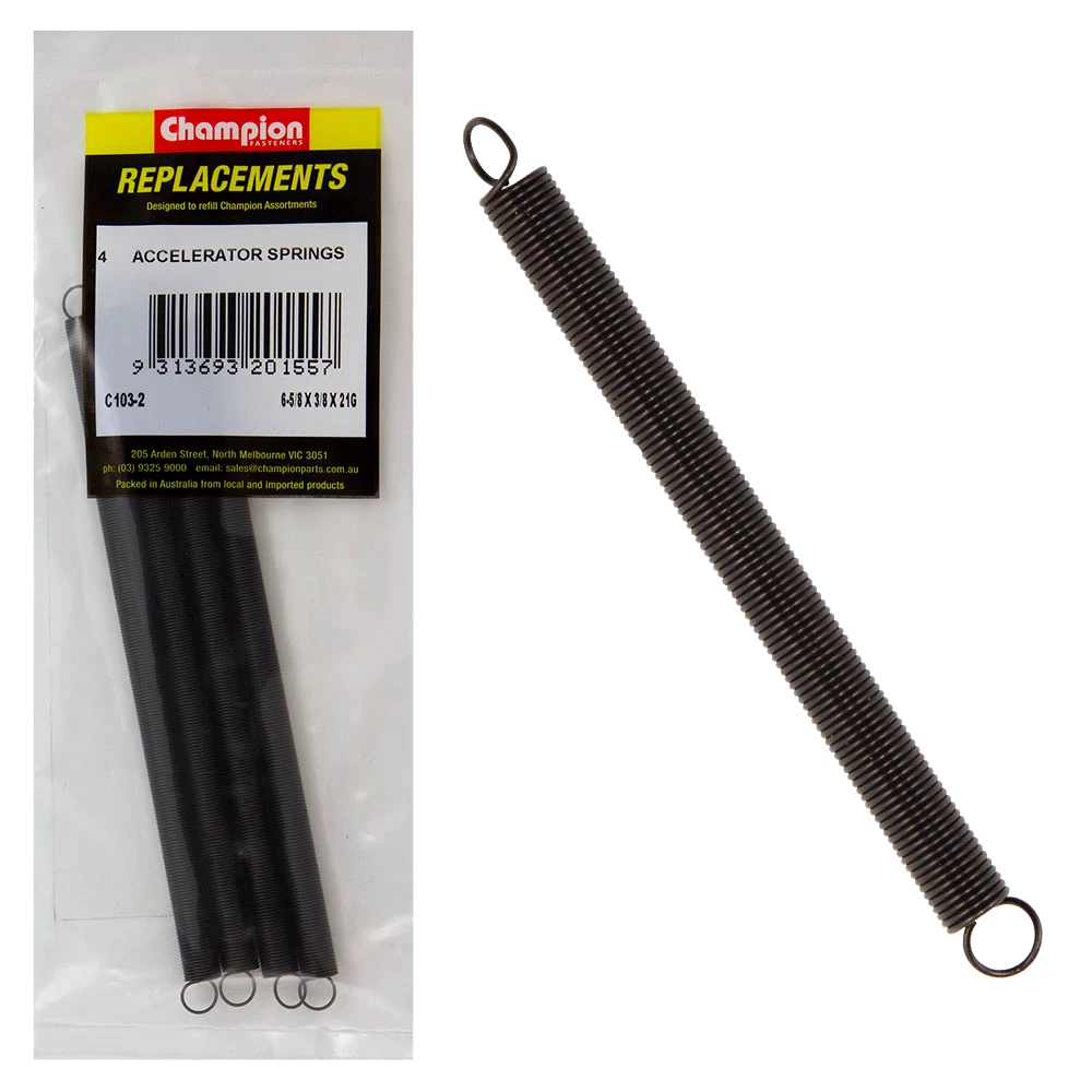 Champion 168 x 11 x 0.8mm Accelerator Spring-4pk