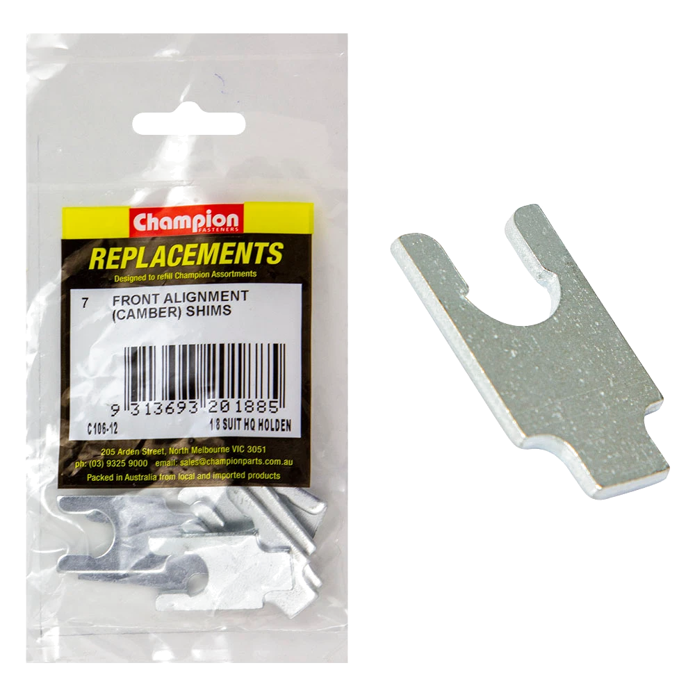 Champion 1/8in Wheel Alignment Shim -Suit HQ Holden -7pk