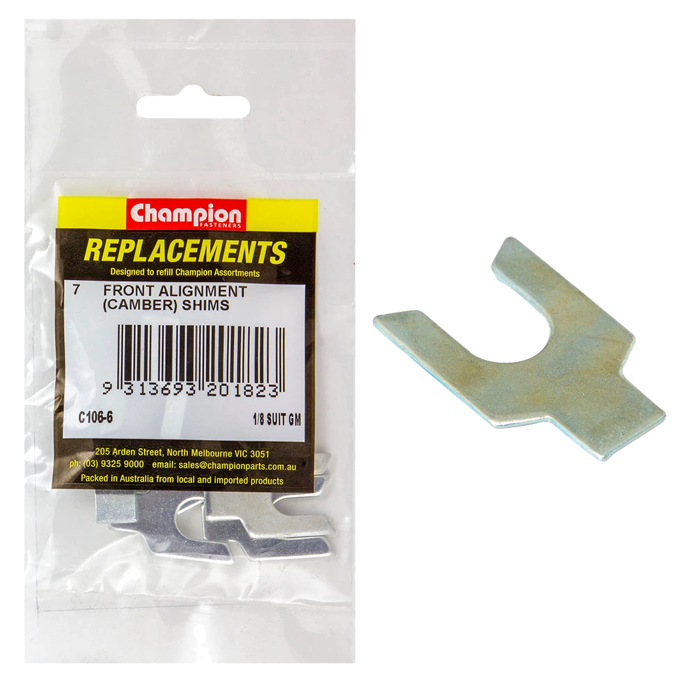 Champion 1/8in Wheel Alignment Shim -Suit GM -7pk