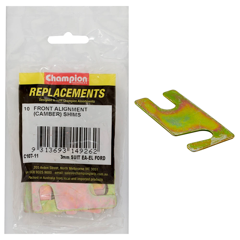Champion Front Alignment Shim 10mm x 3mm Type 2 -10pk