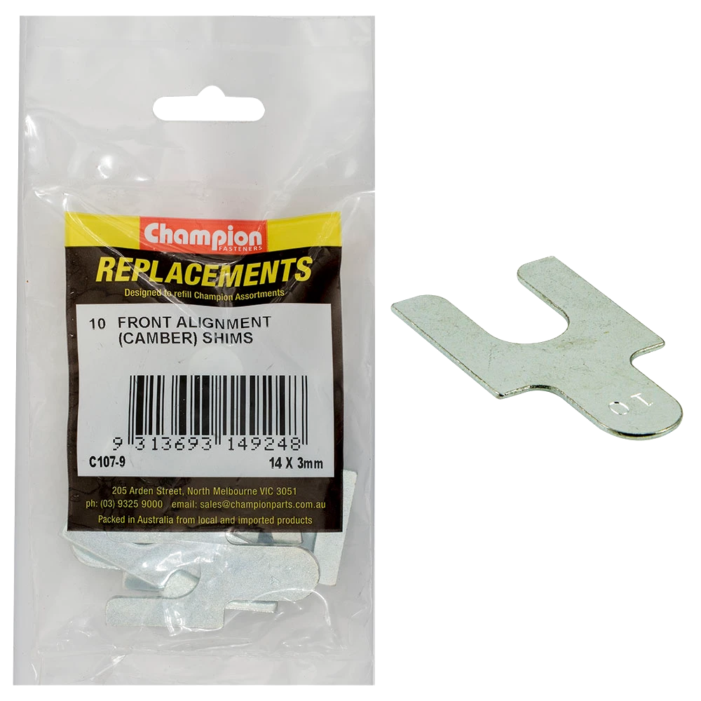 Champion Front Alignment Shim 14mm x 3mm Type 1 -10pk