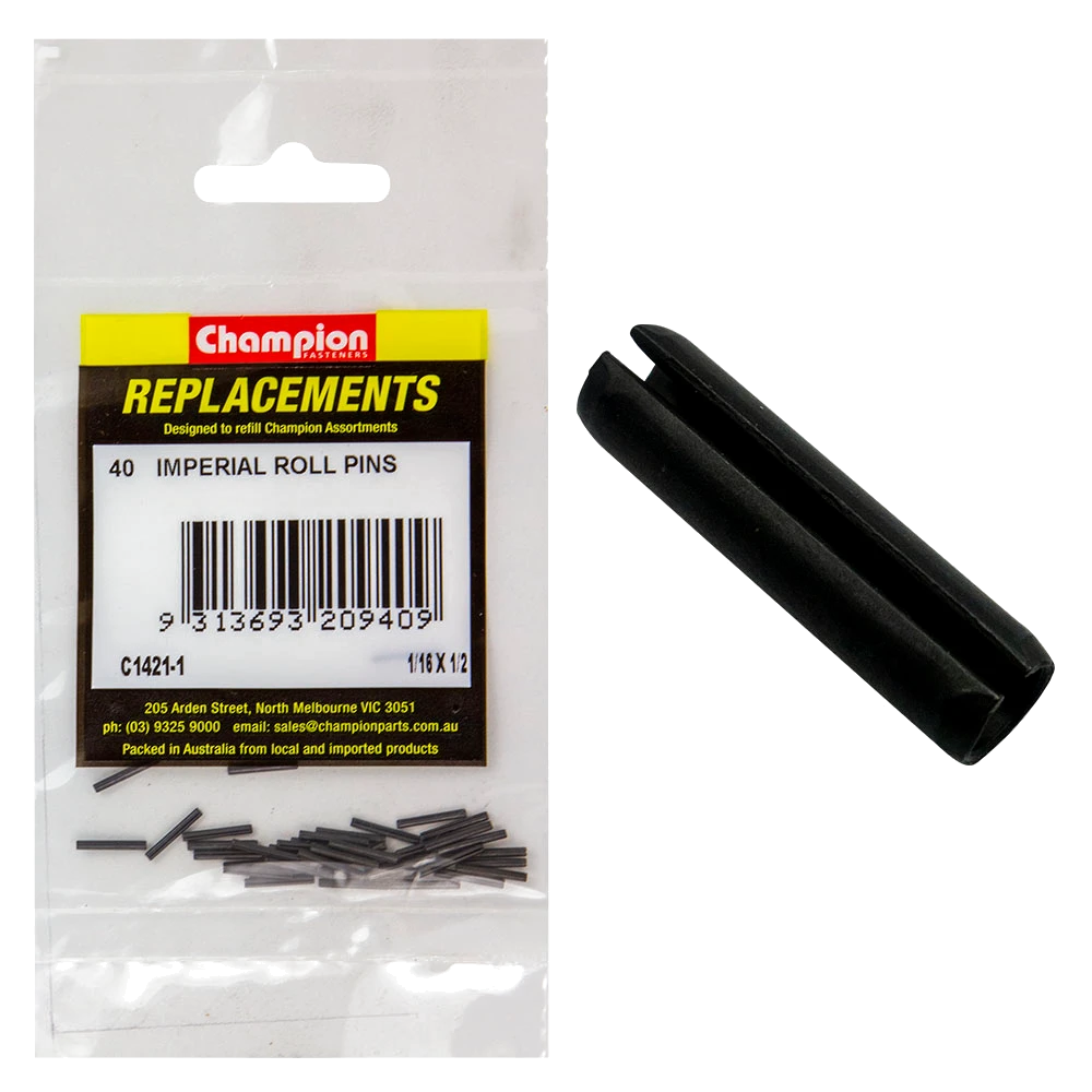 Champion 1/16in x 1/2in Roll Pin -40pk