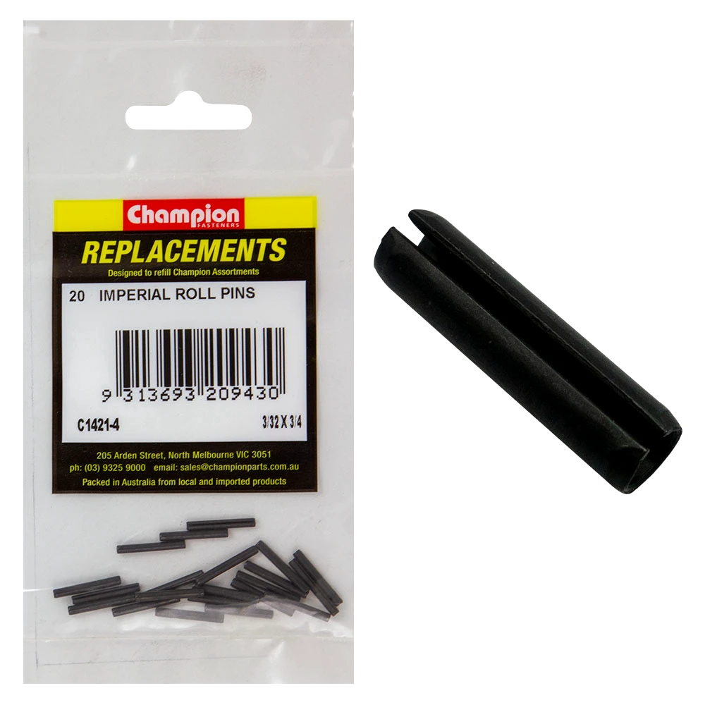 Champion 3/32in x 3/4in Roll Pin -20pk