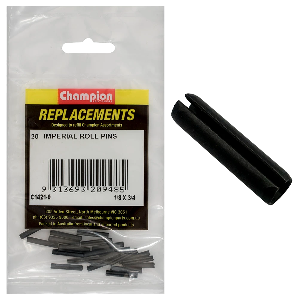 Champion 1/8in x 3/4in Roll Pin -20pk