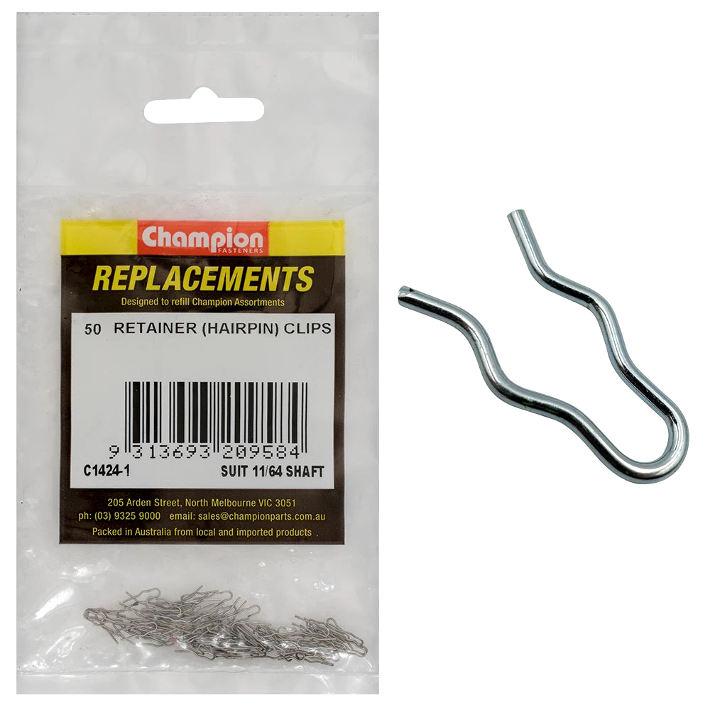 Champion Retainer Spring To Suit 11/64in Shaft -50pk