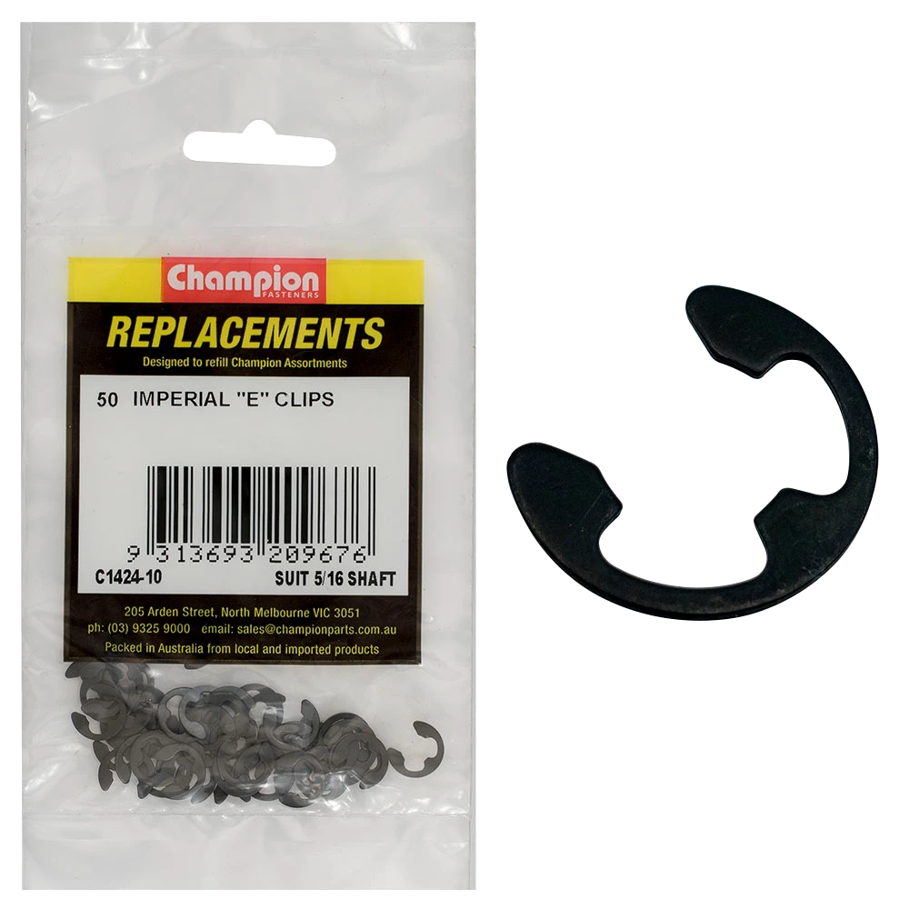 Champion E-Clip Suit 5/16 Shaft -50pk