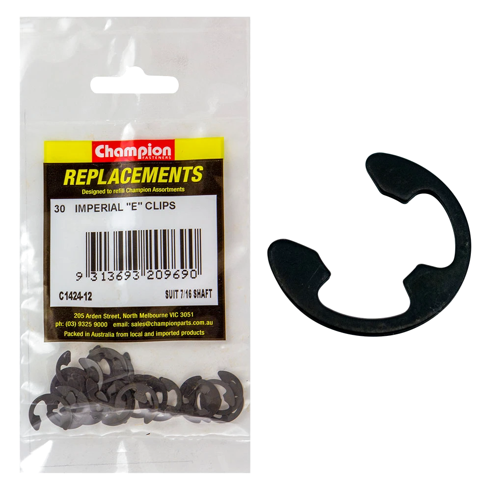 Champion E-Clip Suit 7/16 Shaft -30pk