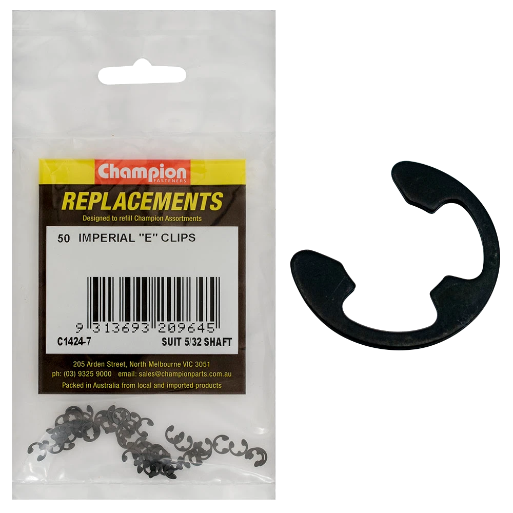 Champion E-Clip Suit 5/32 Shaft -50pk
