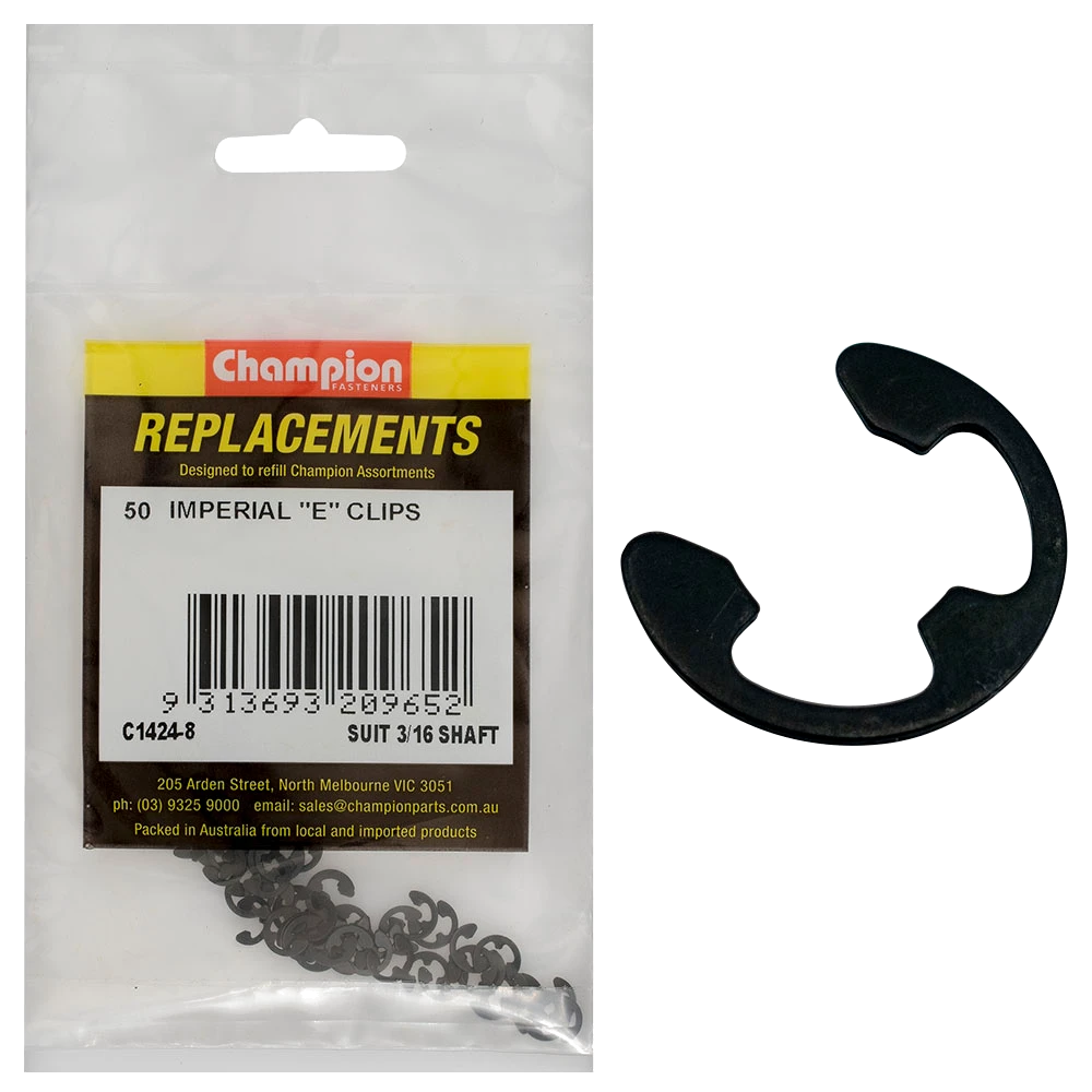 Champion E-Clip Suit 3/16 Shaft -50pk