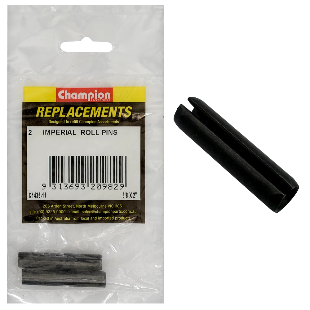 Champion 3/8in x 2in Roll Pin -2pk