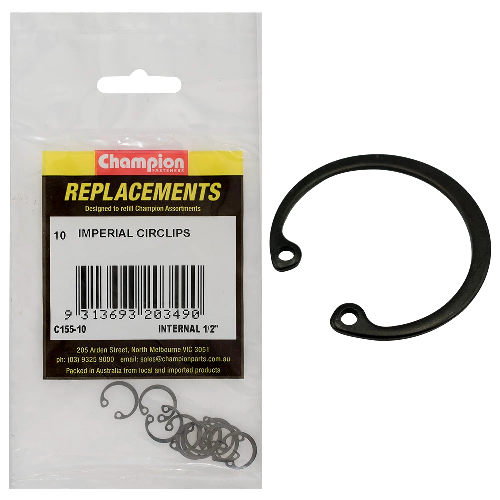 Champion 1/2in internal Circlip -10pk