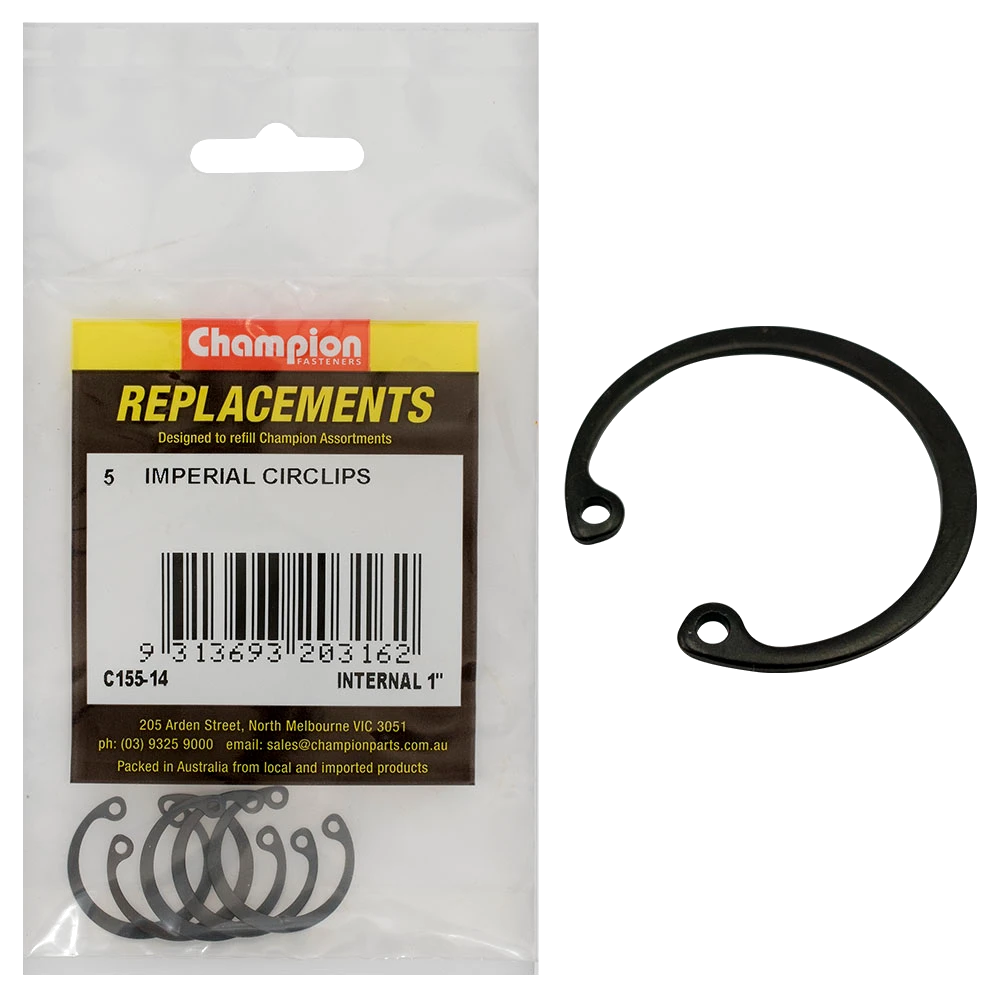 Champion 1in internal Circlip -5pk